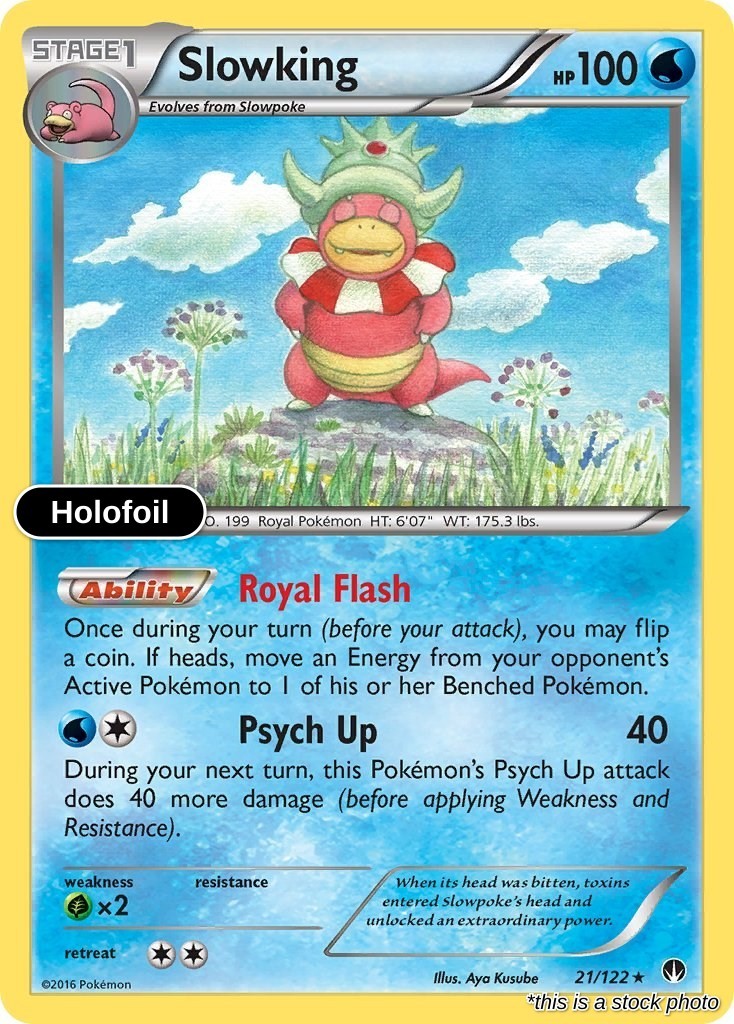Slowking : BKP Holofoil - 21/122 Lightly Played
