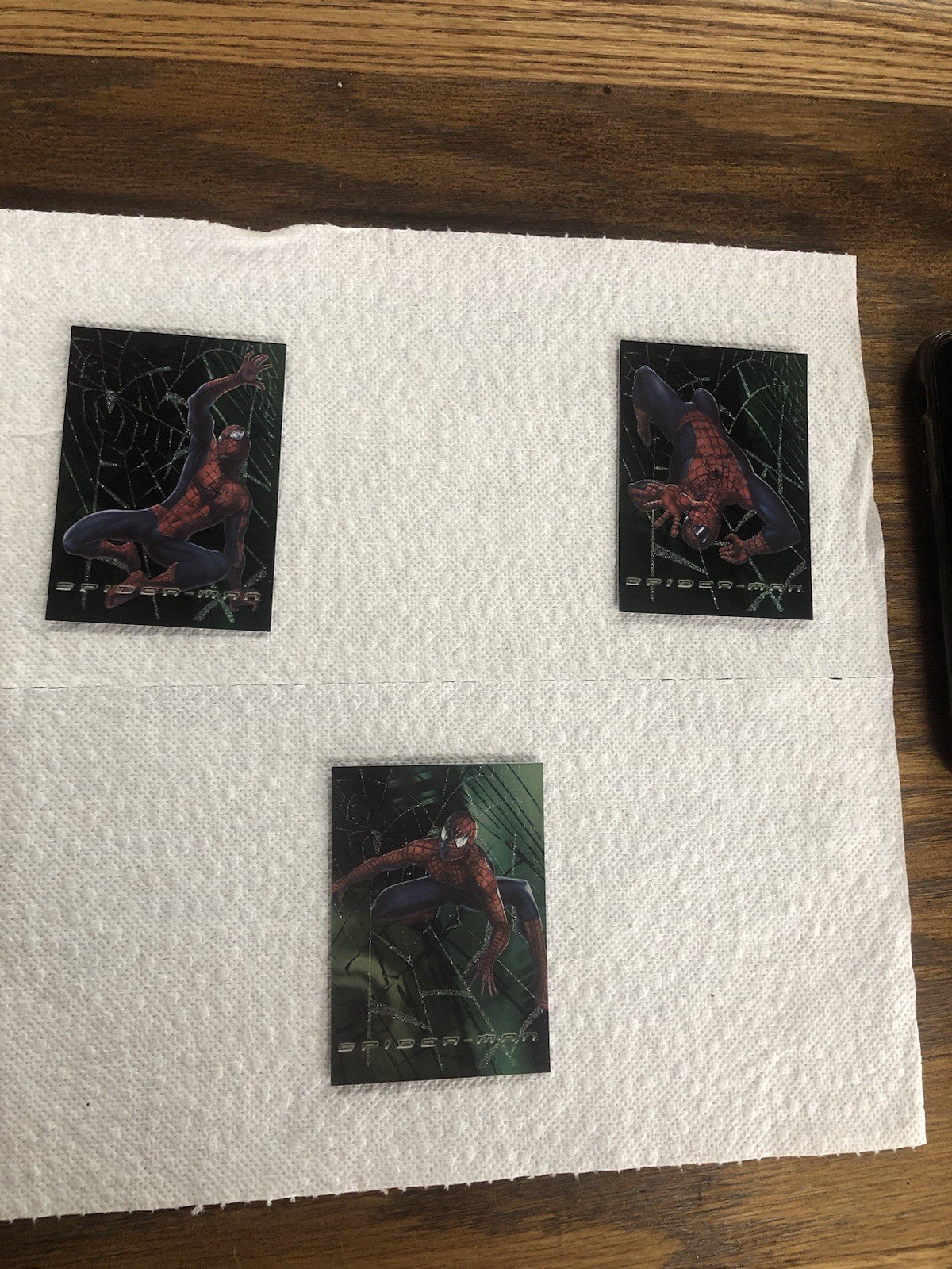 2002 Topps Spider-Man Movie Green Web Refractor  Cards