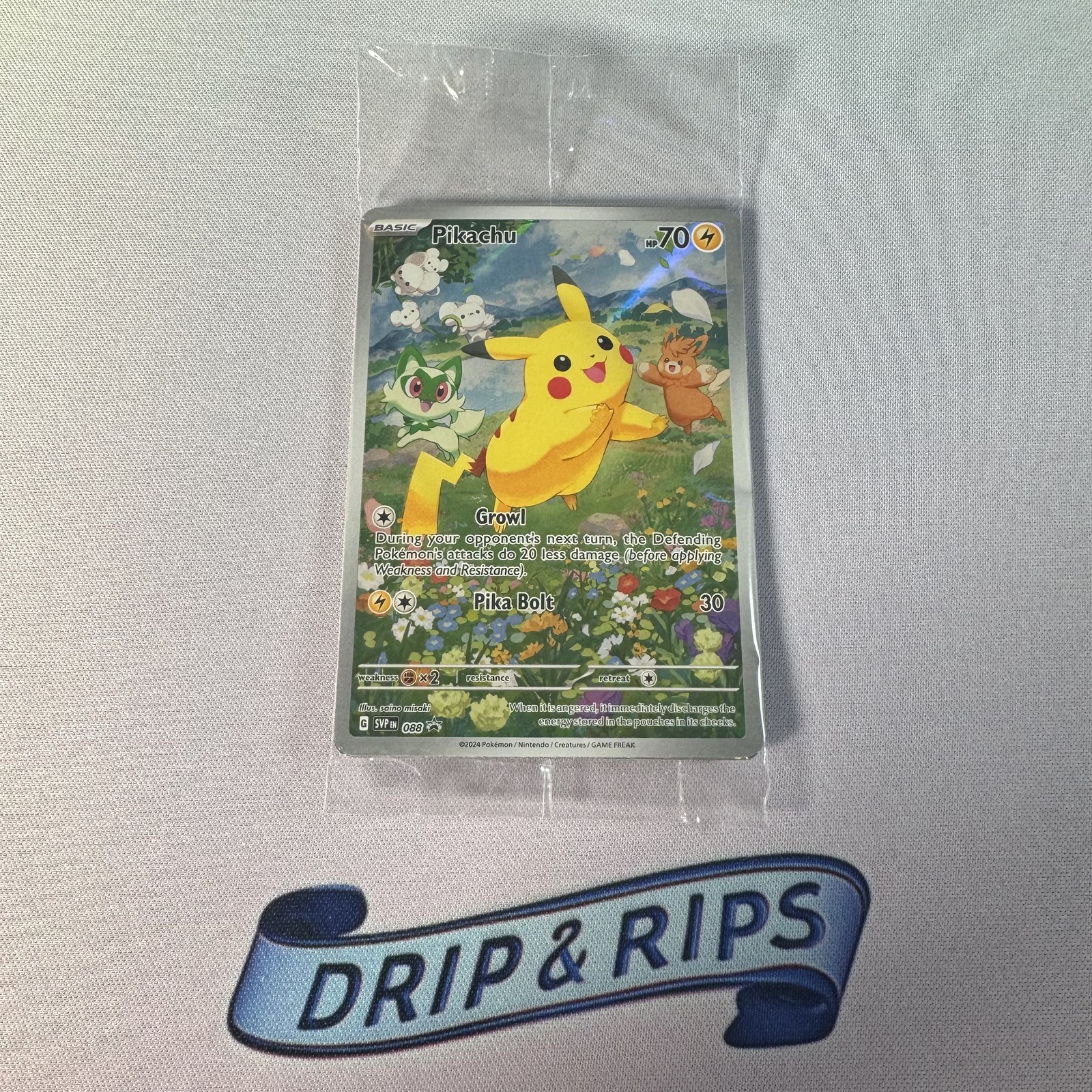 Pokemon - SVP 088 - Pikachu Sealed - Scarlet & Violet Promo