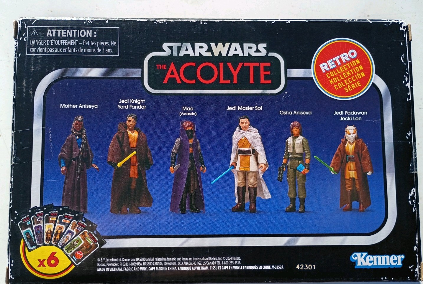 STAR WARS Retro Collection The Acolyte Multipack Set of 6 Figures READ DETAILS 