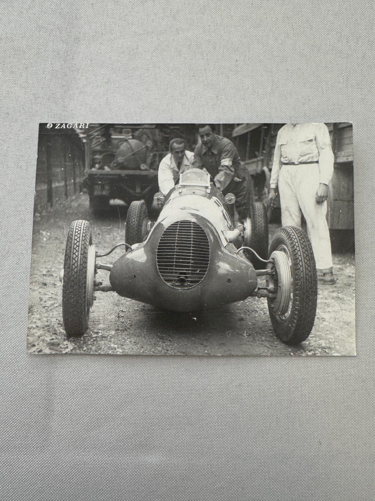 VIntage Maserati Racing Car Photo Photograph Swiss Grand Prix 1947 Modern Print