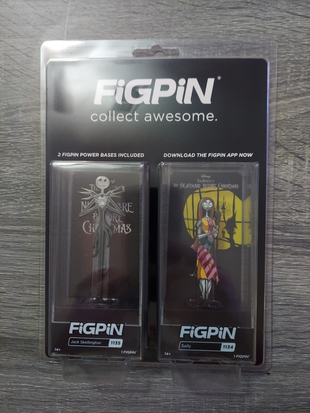 Disney\' Nightmare Before Christmas FigPin Jack Skellington And Sally Bundle MIB 