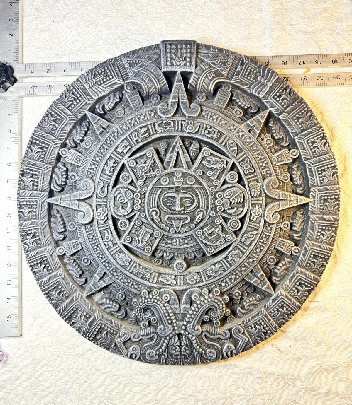 Vintage Aztec Sun Stone Calendar 18