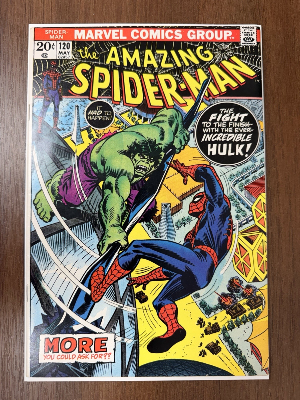 Marvel Comics The Amazing Spider-Man #120 (1973) Spider-Man vs Hulk Single Issue