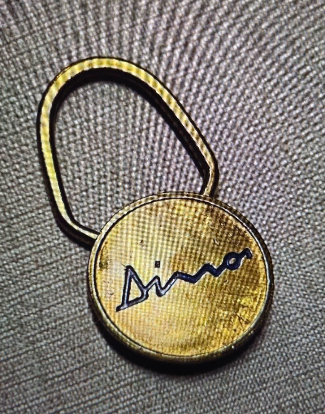 Original 1967-74 Ferrari Dino 206/246 Keyring Key Fob - ICOR Milano Original 1967-74 Ferrari Dino 206/246 Keyring Key Fob - ICOR Milano