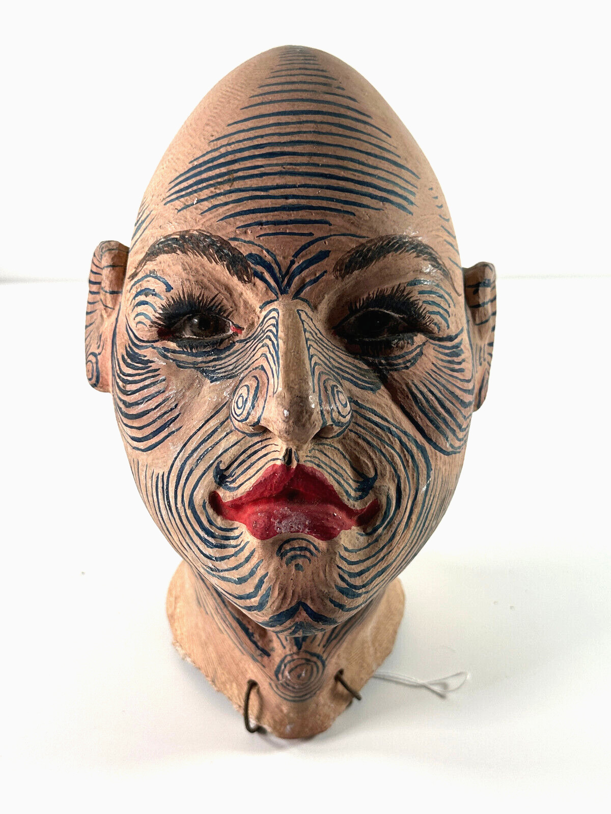 1890s Plaster Pinhead Circus Sideshow bust head freak carnival WOW tattoo 1890s Plaster Pinhead Circus Sideshow bust head freak carnival WOW tattoo