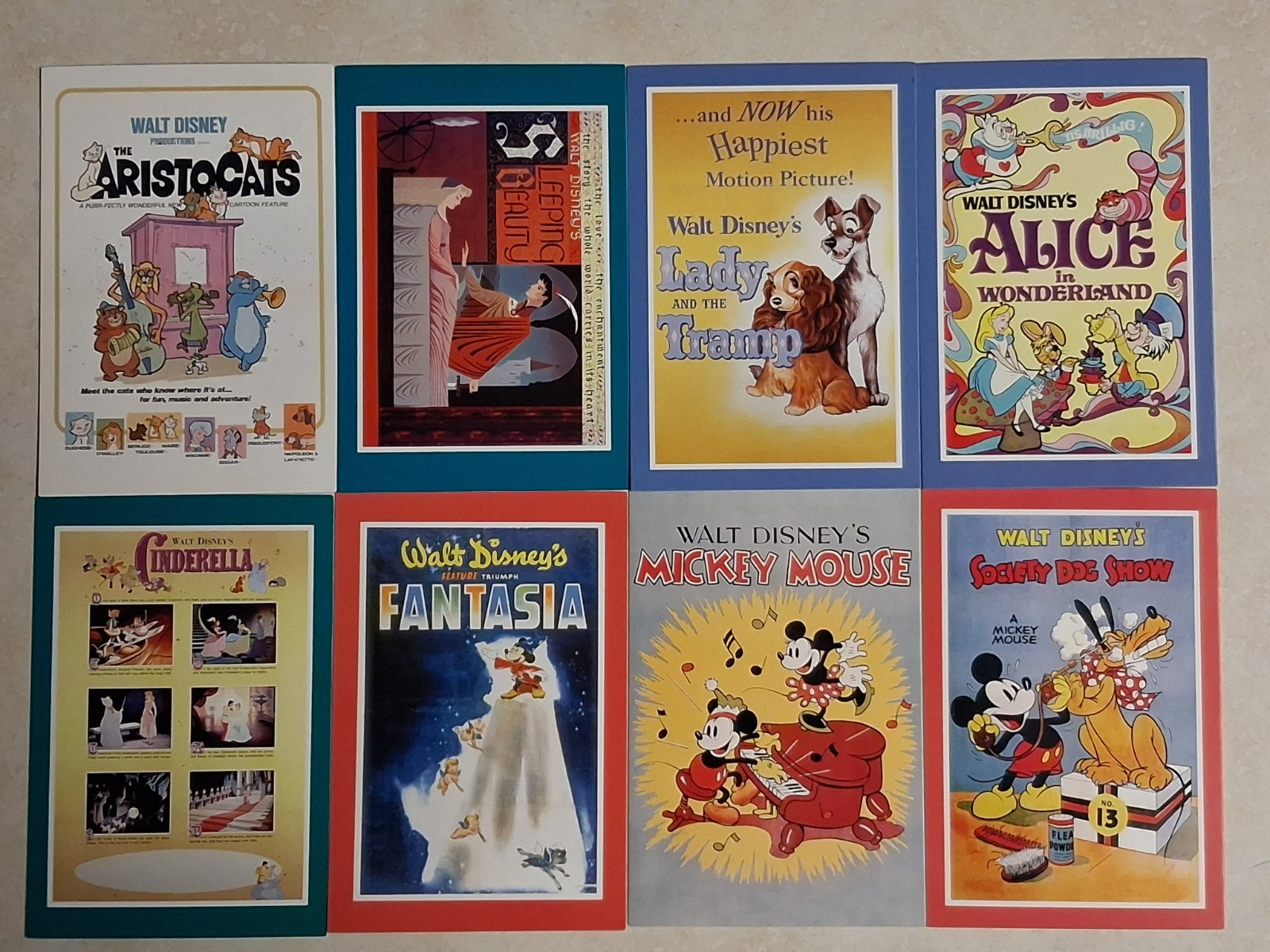 Walt Disney Original Post Cards Lot of 8 Brand New Unused #105a Walt Disney Original Post Cards Lot of 8 Brand New Unused #105a