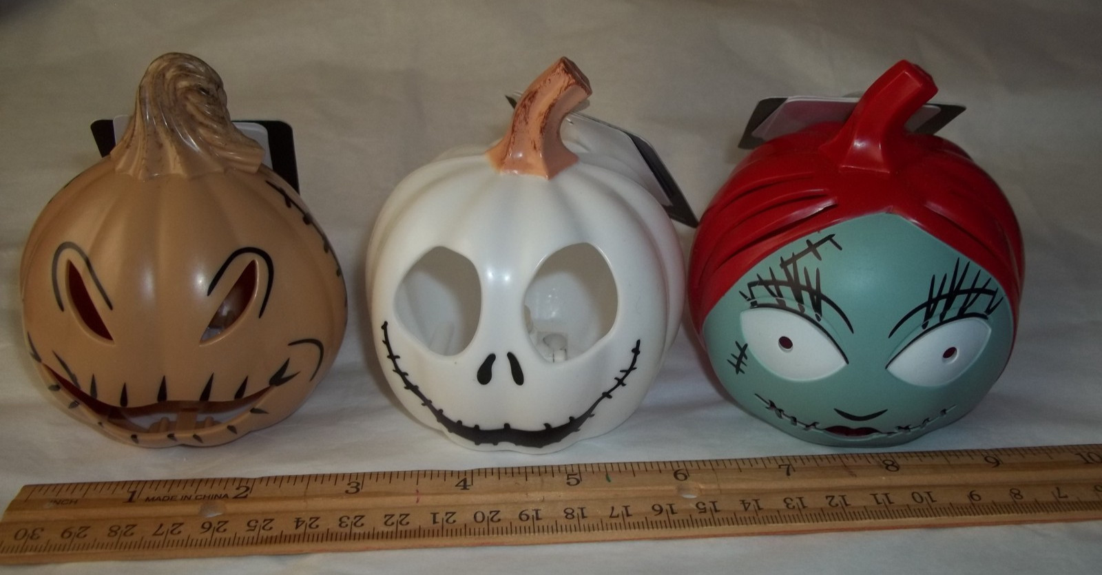 nwt Nightmare Before Christmas light up pumpkins Jack Sally Oogie Halloween 30th nwt Nightmare Before Christmas light up pumpkins Jack Sally Oogie Halloween 30th