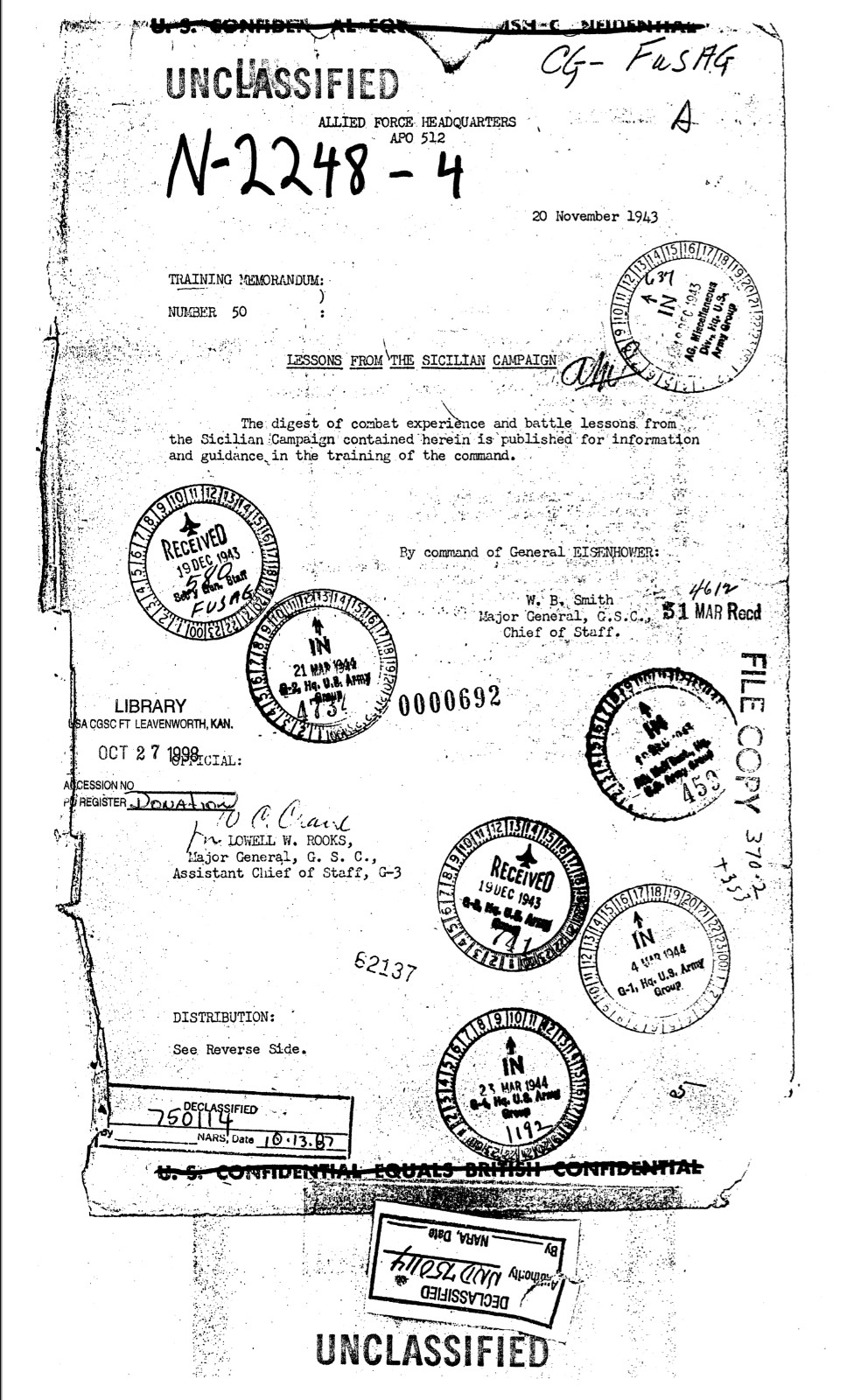 78 Page 1943 Lessons From The Sicilian Campaign WWII Sicily Study on Data CD