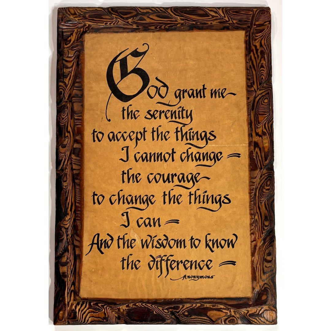 Serenity Prayer Wood Plaque | Christian Gift Recovery AA Gift | 19.75\ Serenity Prayer Wood Plaque | Christian Gift Recovery AA Gift | 19.75\