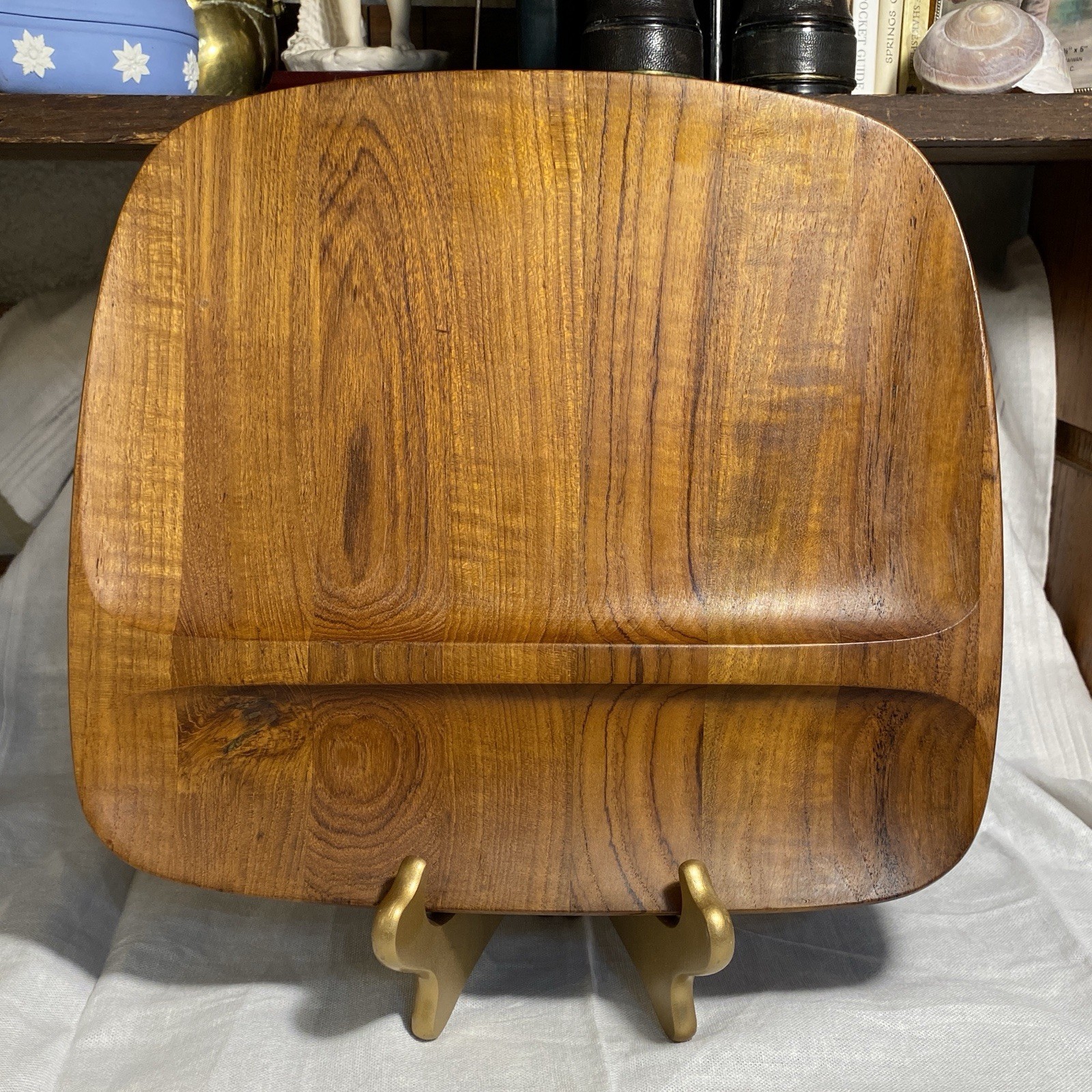 VIntage Nissen Denmark Teak Serving Board Danish Modern Tray  Cheese 12 In