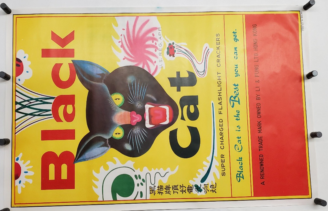 Vintage Li and Fung Black Cat Fireworks 24\