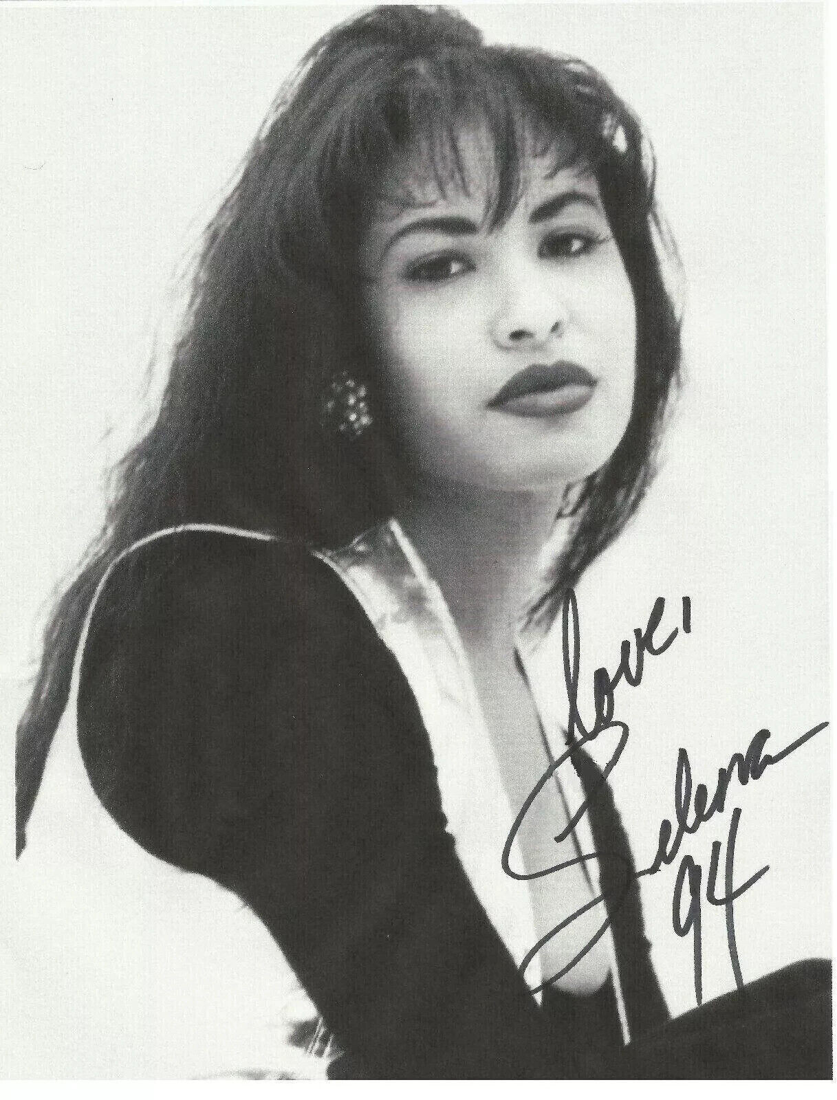 SELENA QUINTANILLA 8.5X11 SIGNED PHOTO AUTOGRAPH SIGNATURE MEXICO MEXICAN POSTER