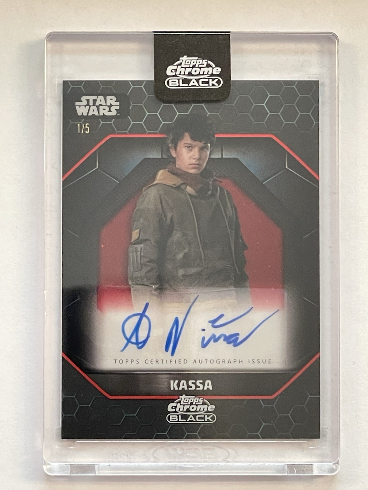 2024 Topps Star Wars Chrome Black - Kassa  - Alpha Auto #1/5 - NM
