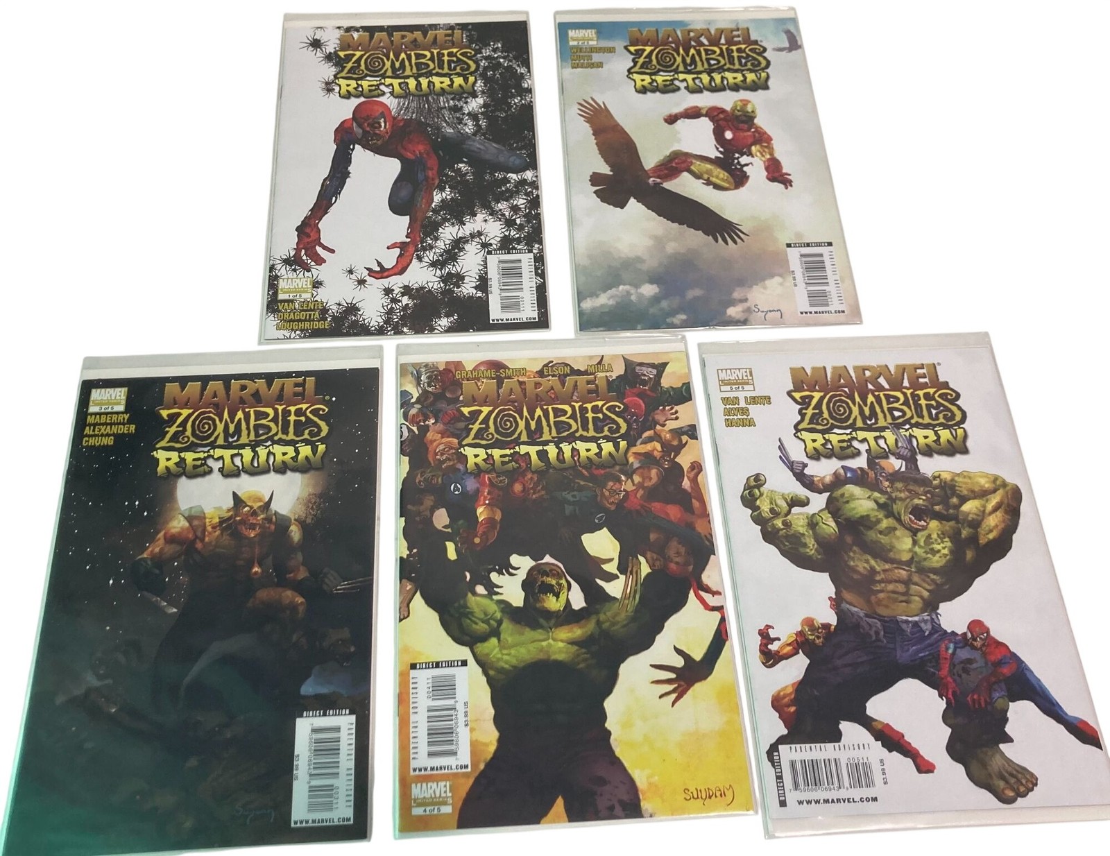 Marvel Zombies Return Complete 1-5 Comic Book Run Set Superhero Lot 2009
