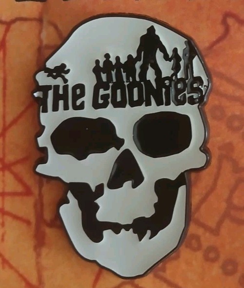 The Goonies Skull Logo Enamel Pin Sloth Astoria OREGON 80s Classic Corey Chunk The Goonies Skull Logo Enamel Pin Sloth Astoria OREGON 80s Classic Corey Chunk