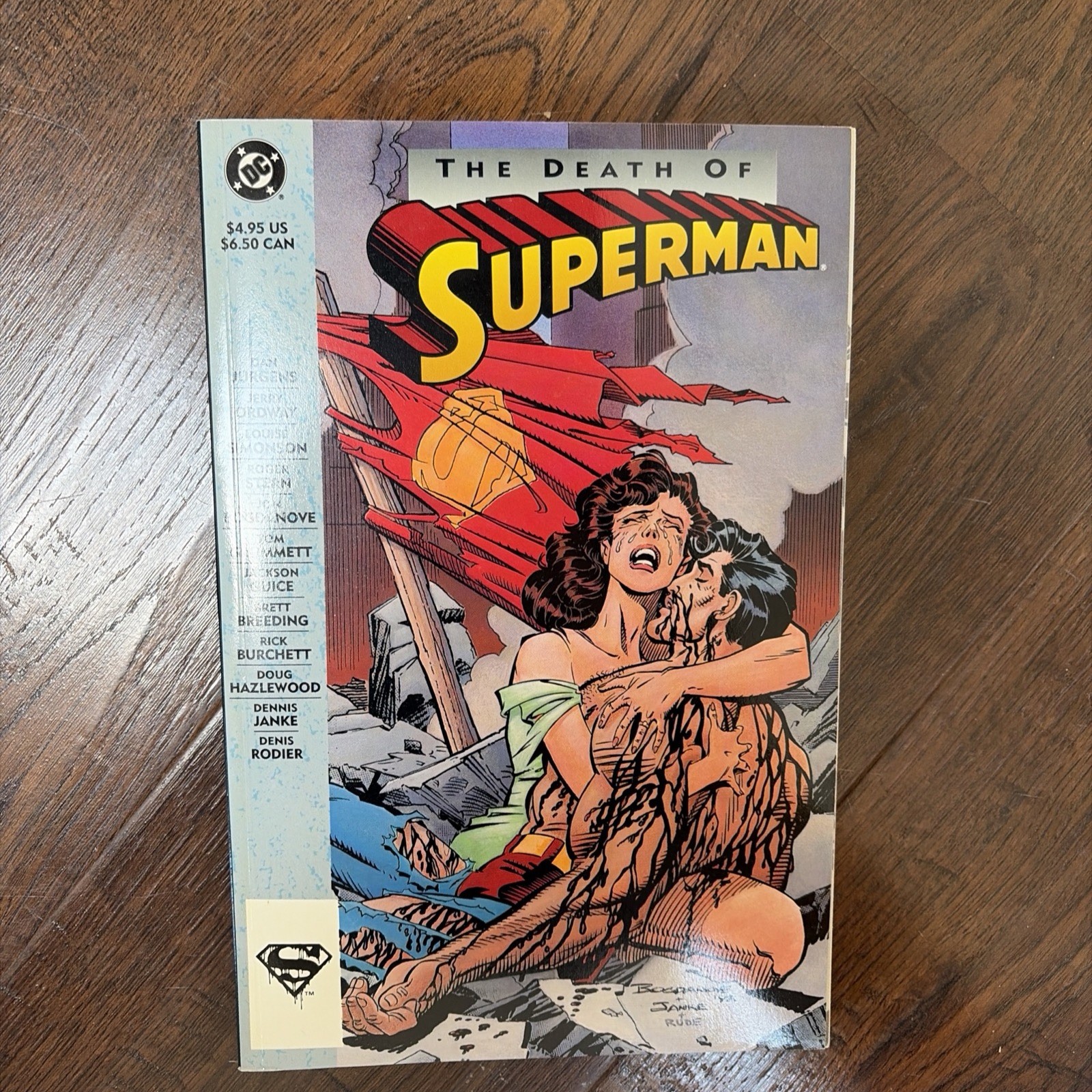 The Death of Superman Comic Book 1st Edition Print 1993; SB2 The Death of Superman Comic Book 1st Edition Print 1993; SB2