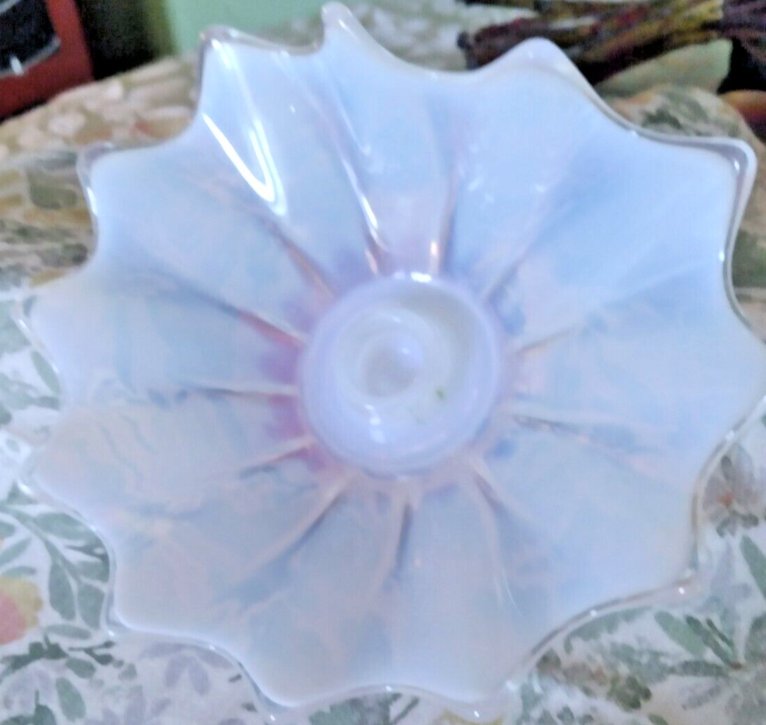 Fostoria Heirloom, candle holder Iridescent, make elegant table center peice Fostoria Heirloom, candle holder Iridescent, make elegant table center peice