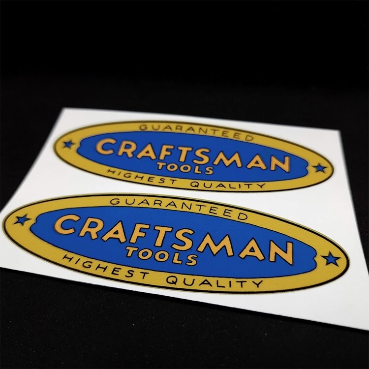 4 Inch CRAFTSMAN TOOLS Vintage Style DECALS, Vinyl STICKERS 4 Inch CRAFTSMAN TOOLS Vintage Style DECALS, Vinyl STICKERS