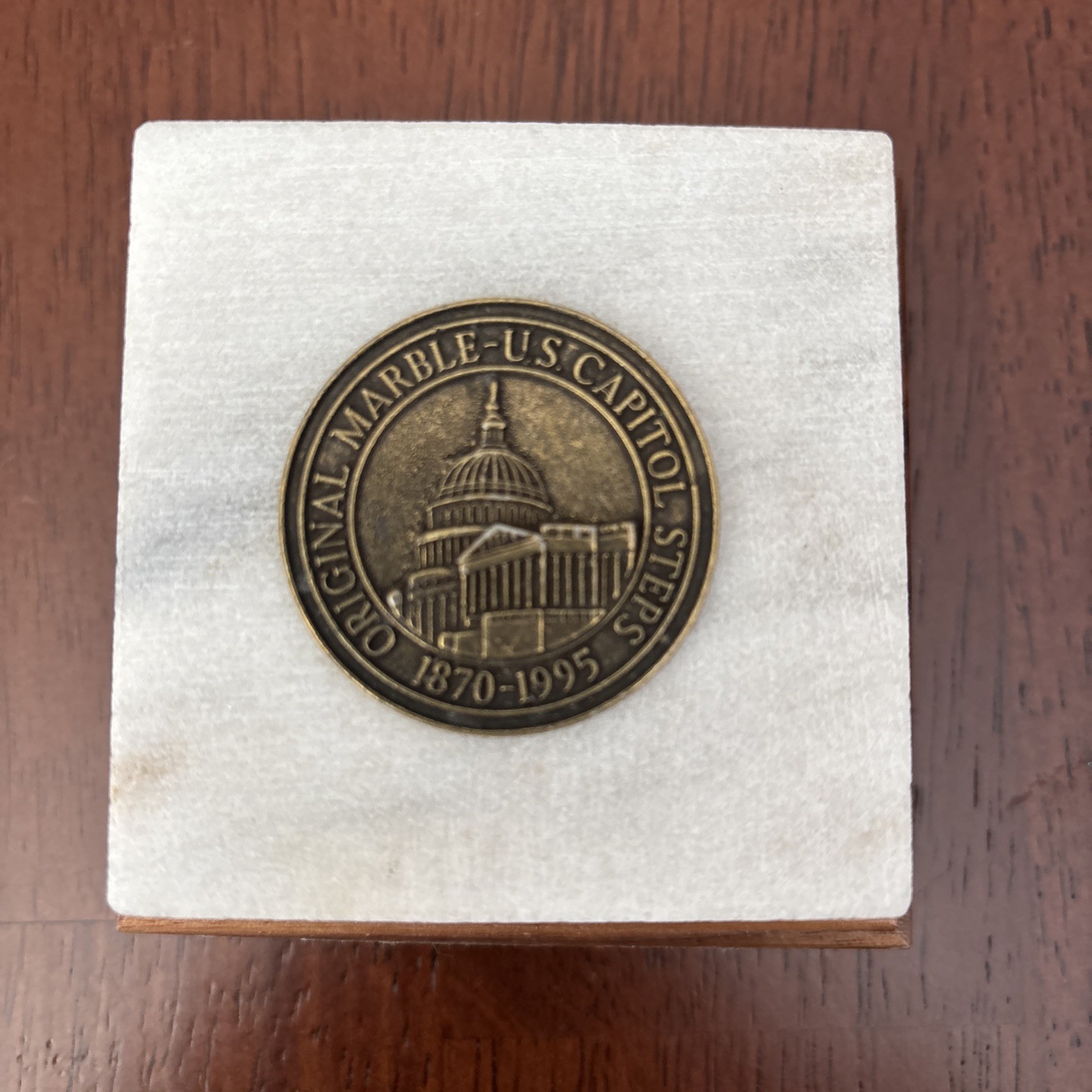 United States Capitol Authentic Marble Sandstone Relic Paperweight Washington DC