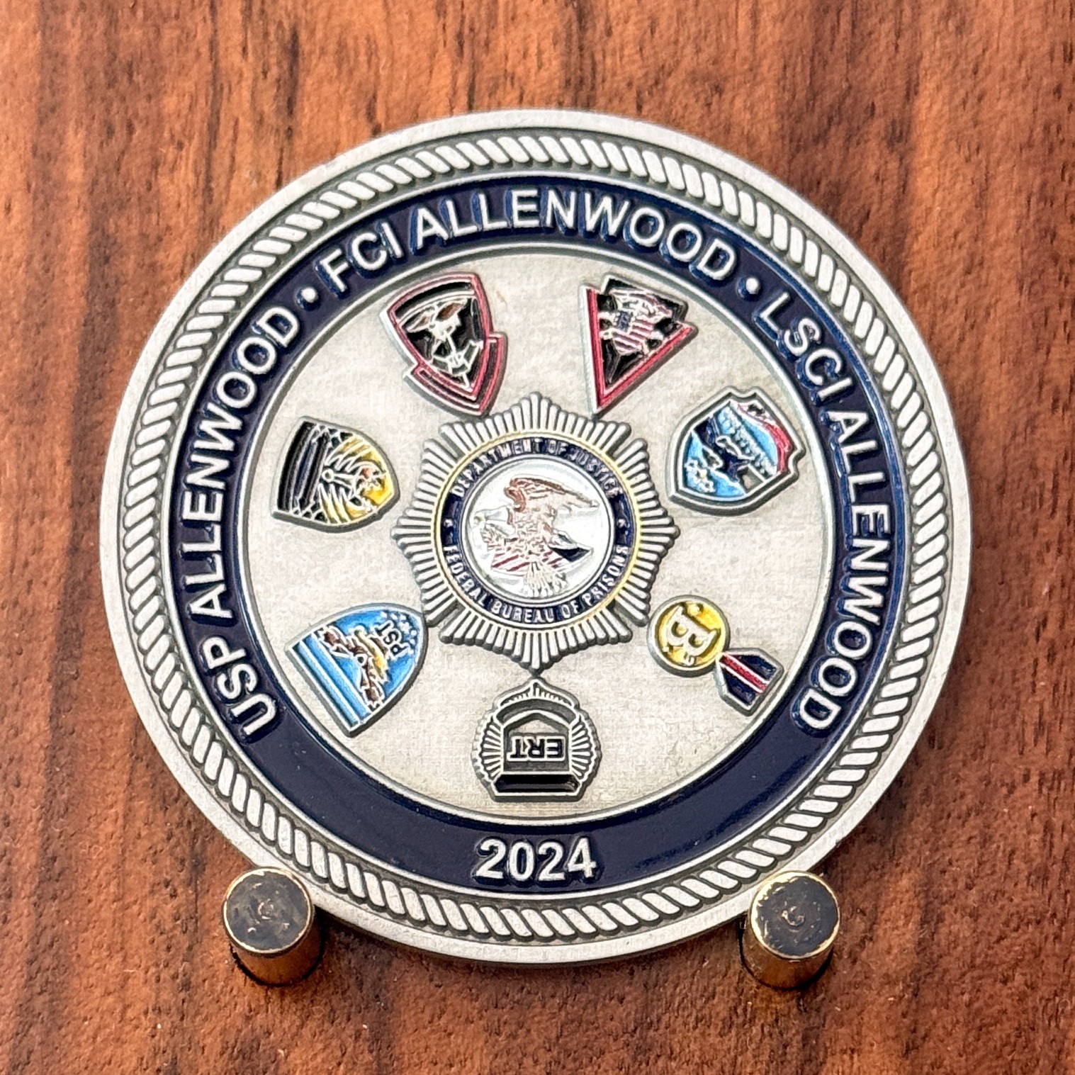FCC Allenwood 2024 The Flagship Of The Bureau Challenge Coin W#24 FCC Allenwood 2024 The Flagship Of The Bureau Challenge Coin W#24