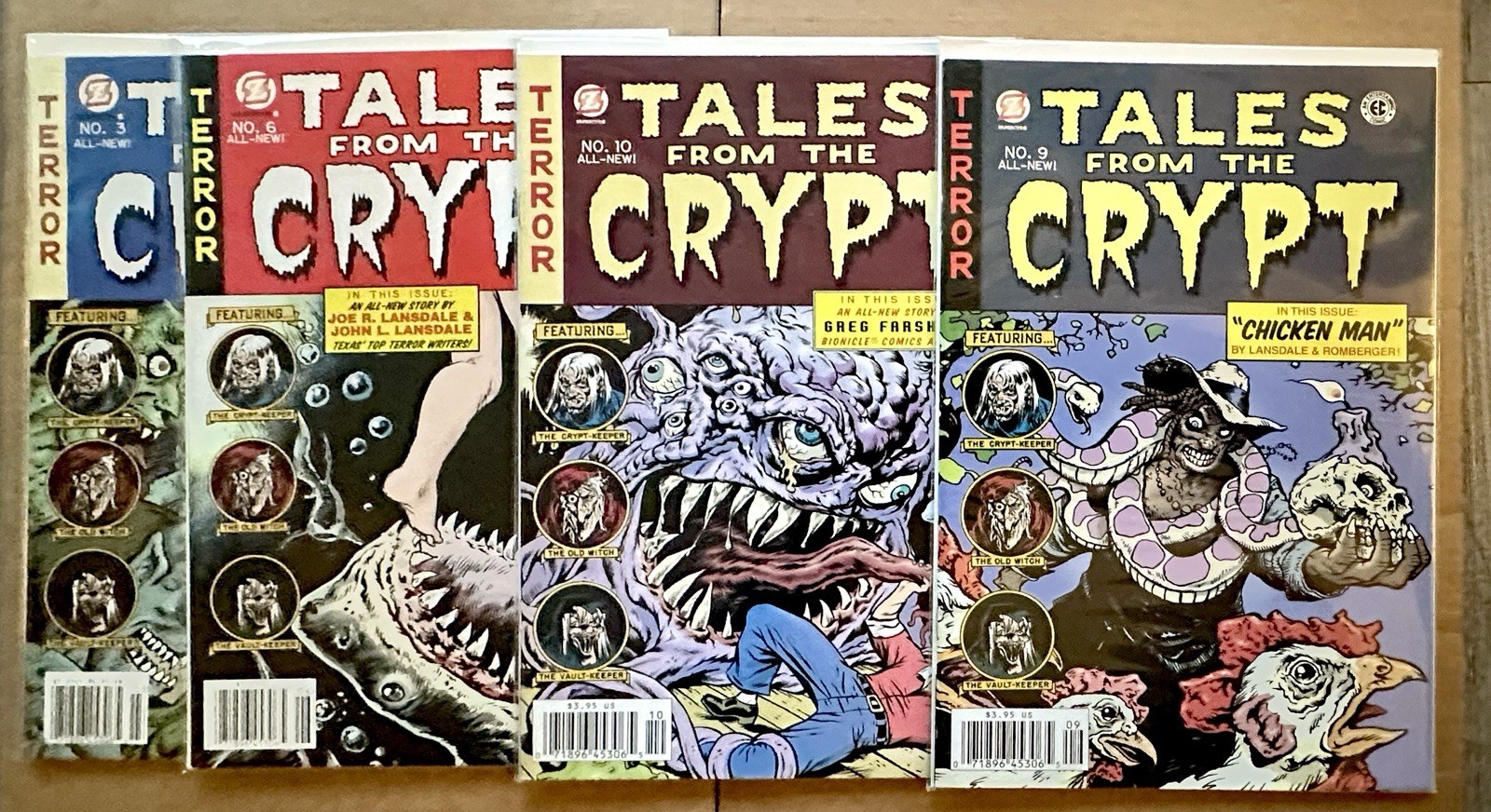 Tales From The Crypt 4 Comic Lot #3,6,9,10 (Papercutz 2007) Steve Mannion Covers Tales From The Crypt 4 Comic Lot #3,6,9,10 (Papercutz 2007) Steve Mannion Covers