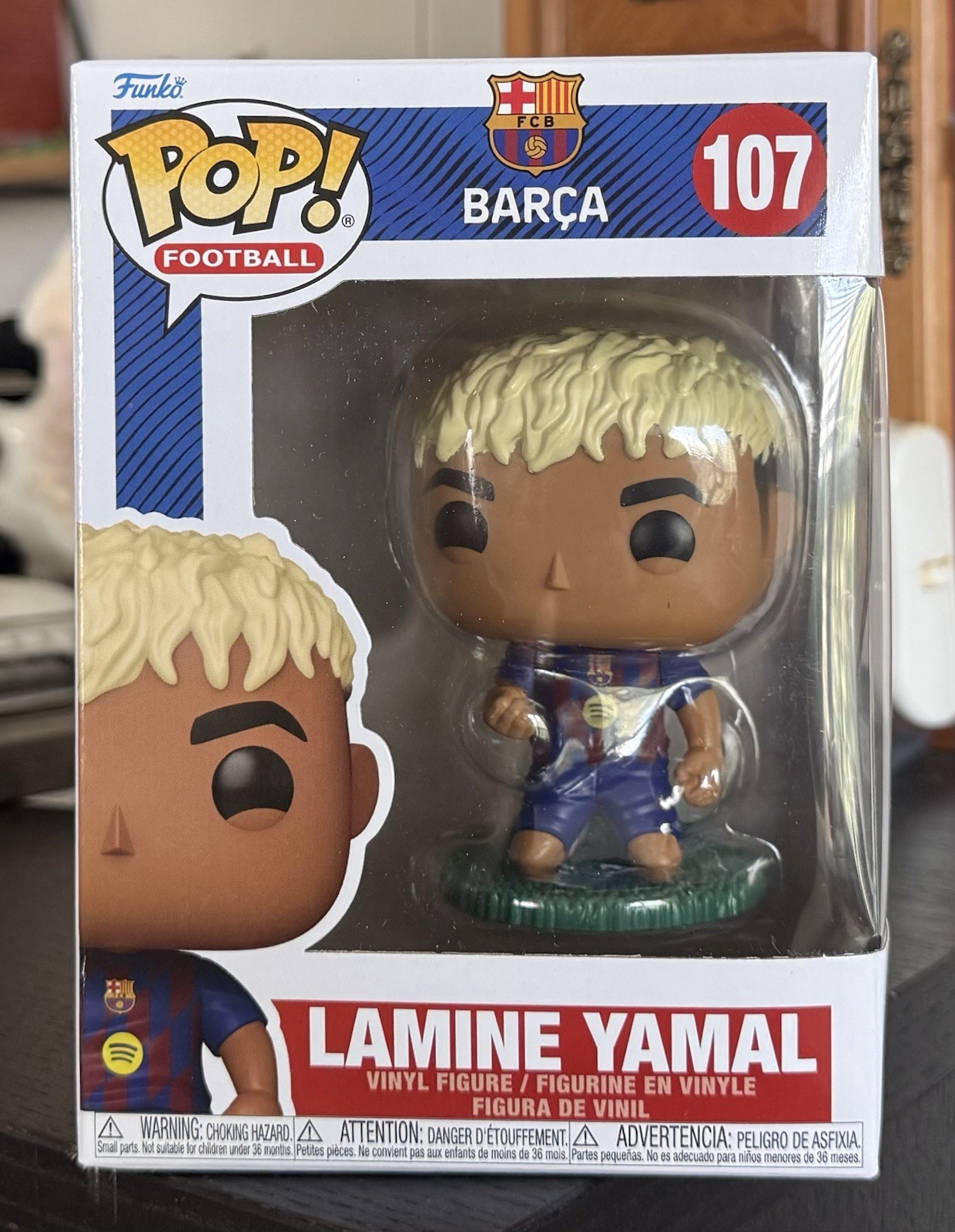 Funko Pop Football: LAMINE YAMAL #107 FC Barcelona Barca w/Protector Funko Pop Football: LAMINE YAMAL #107 FC Barcelona Barca w/Protector