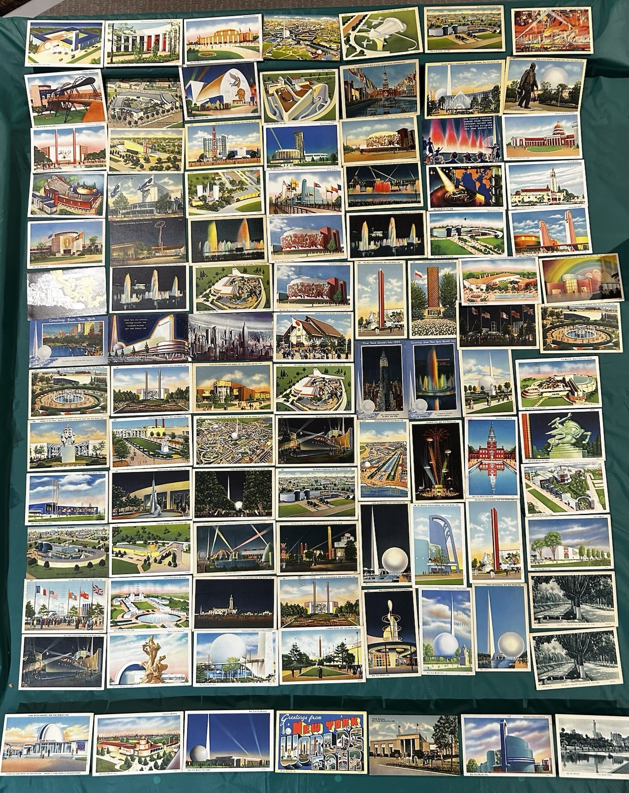 Lot of 98 Vintage New York Worlds Fair 1939 Linen Postcards, Unposted and Posted Lot of 98 Vintage New York Worlds Fair 1939 Linen Postcards, Unposted and Posted