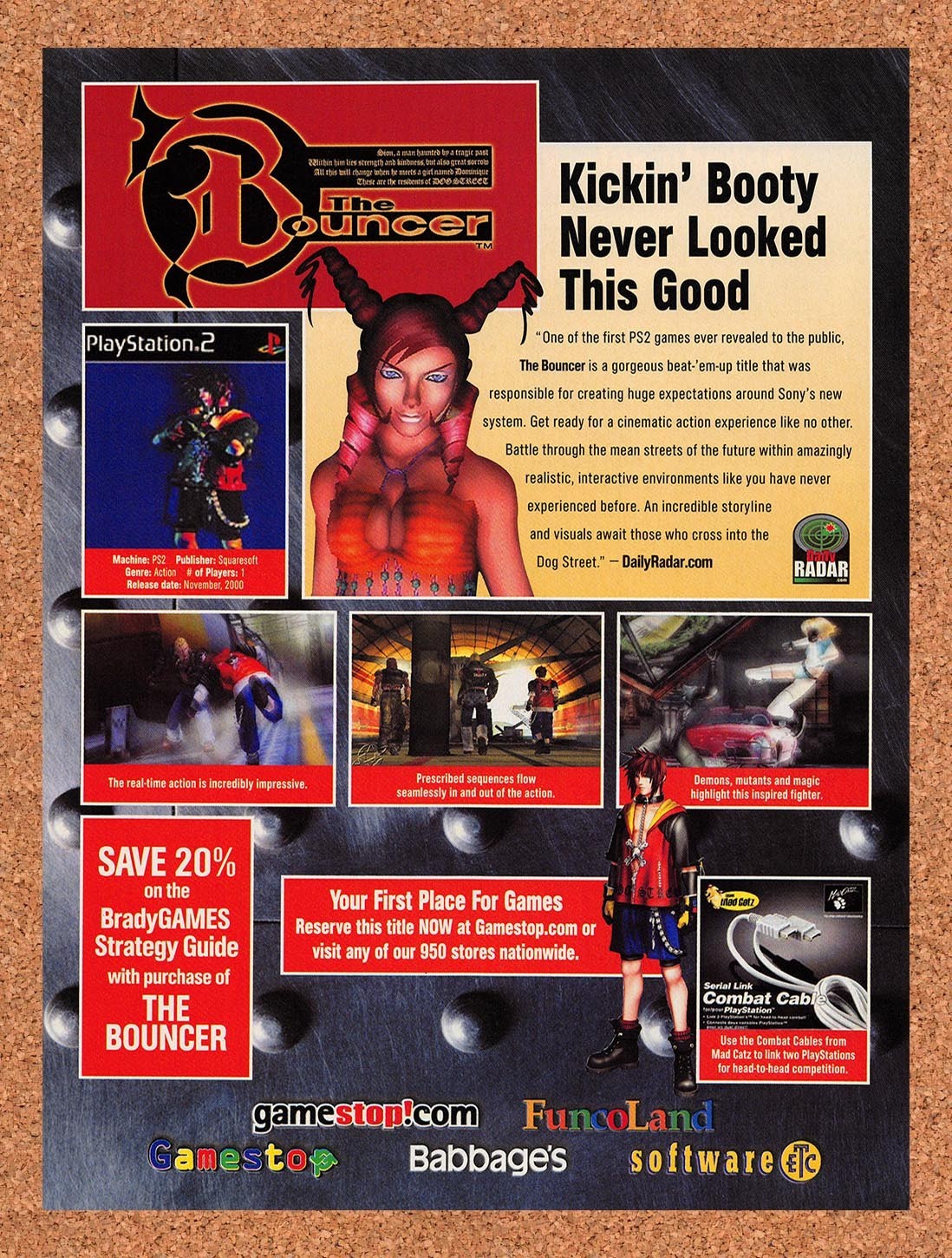 2000 The Bouncer FuncoLand Original Advertisement / Retro Promo v3 2000 The Bouncer FuncoLand Original Advertisement / Retro Promo v3