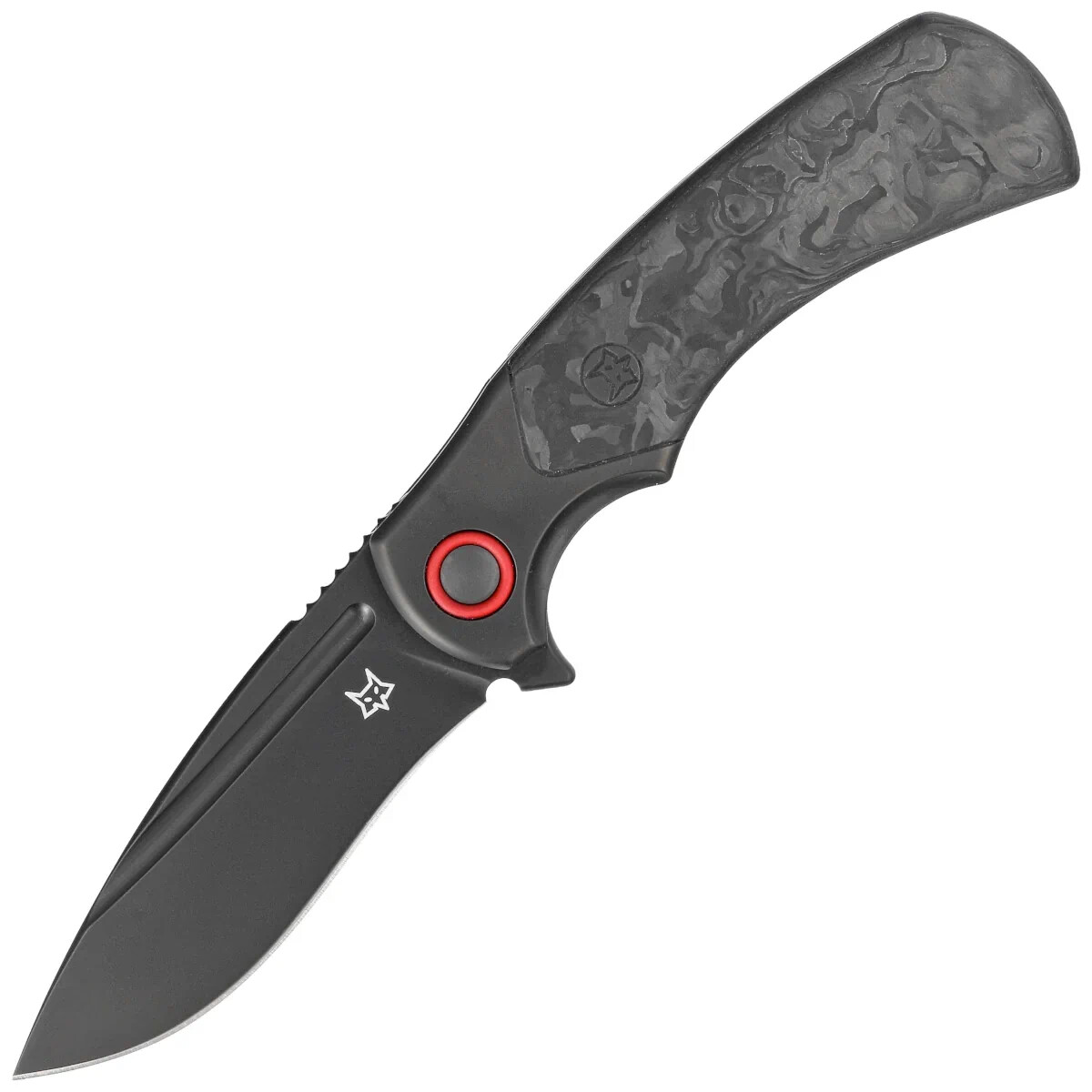 Fox 40th Anniversary Folding Knife Marble Carbon Fiber (FX-F2017 R)
