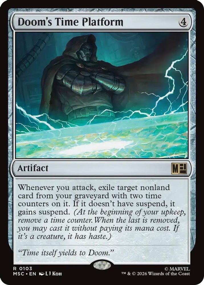 DOOM\'S TIME PLATFORM 103 COMMANDER: MARVEL SUPER HEROES MAGIC: THE GATHERING NM DOOM\'S TIME PLATFORM 103 COMMANDER: MARVEL SUPER HEROES MAGIC: THE GATHERING NM