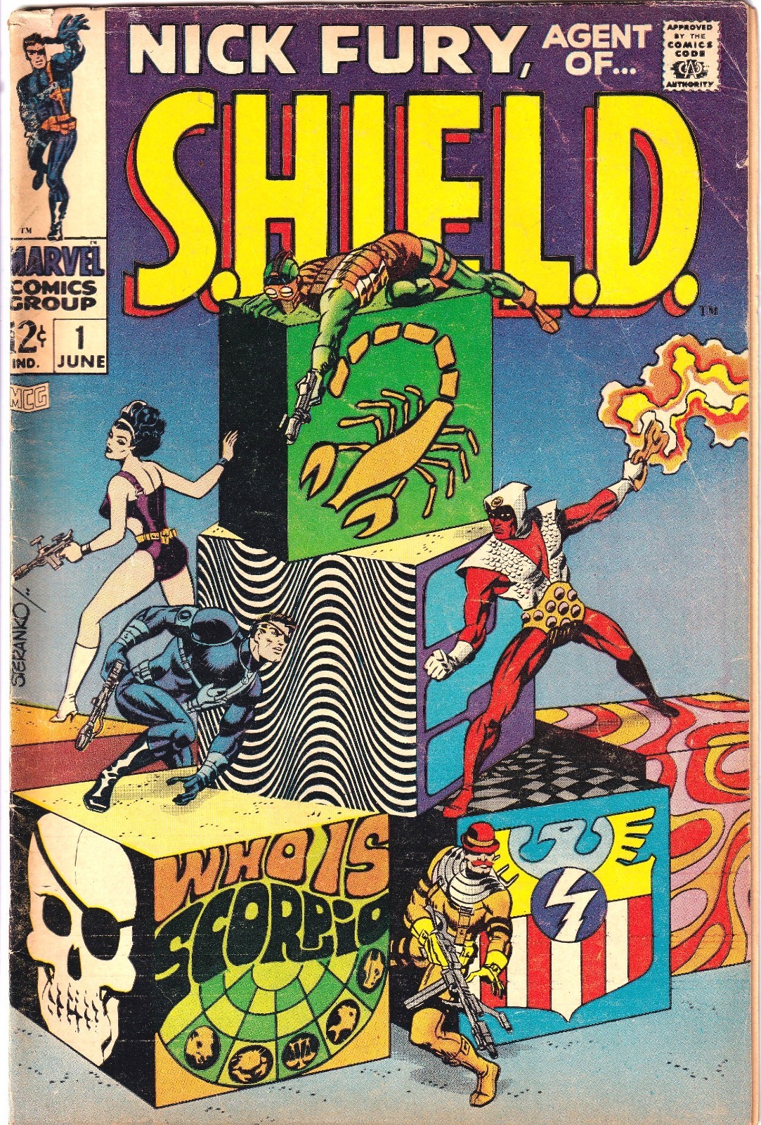 Nick Fury Agent of SHIELD #1 (Marvel, June 1968) (Silver Age, 1st, Jim Steranko)