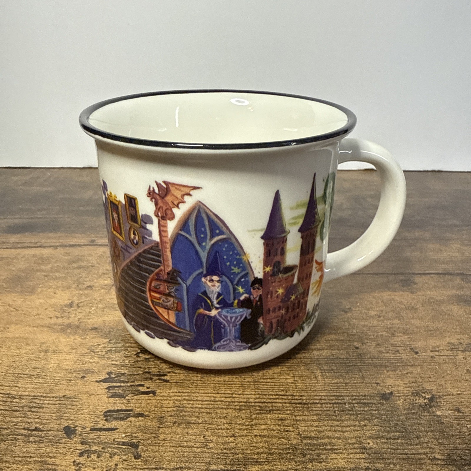 Owlcrate Harry Potter Exclusive Design Coffee Mug Cup Cara Kozik Hogwarts Year 6