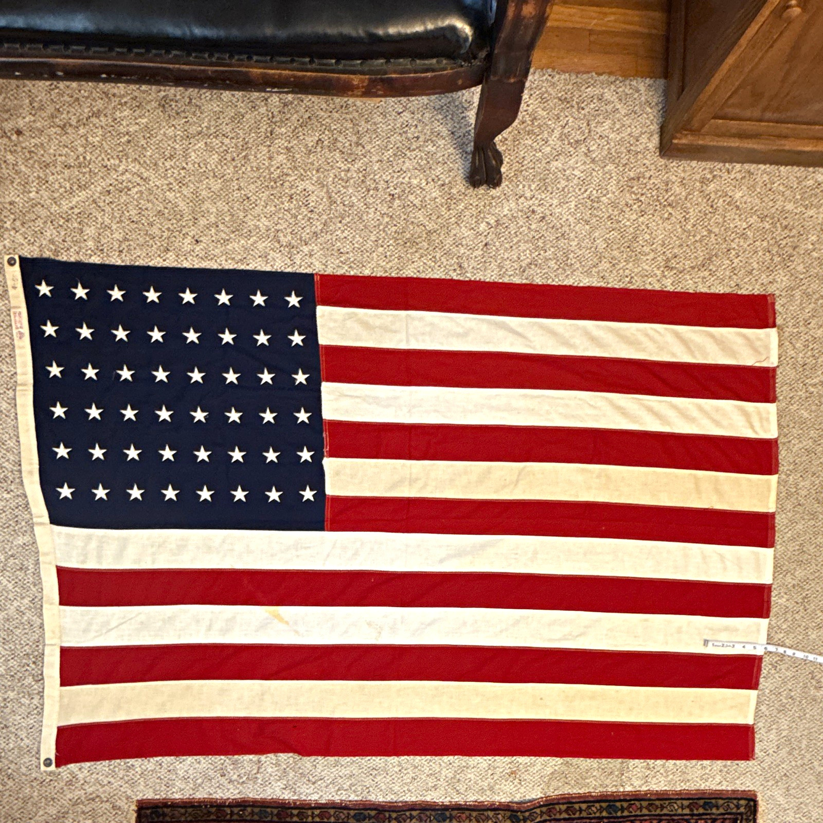 Vintage Annin Defiance 48 Star American Flag 4x6 Sewn Stars Stripes Pre-1959 Vintage Annin Defiance 48 Star American Flag 4x6 Sewn Stars Stripes Pre-1959