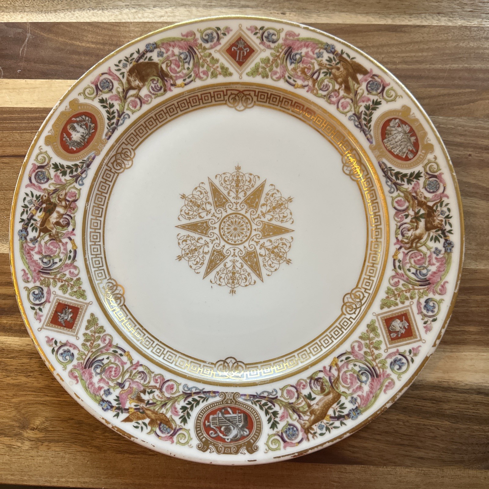 King Louis Philippe France Royal Sevres Chateau de Fontainebleau Plate King Louis Philippe France Royal Sevres Chateau de Fontainebleau Plate