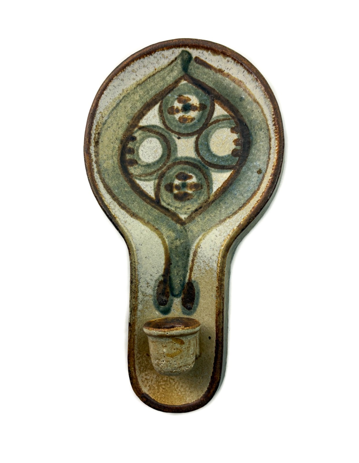 Vintage Søholm Denmark Pottery Wall-hanging Candleholder Noomi Backhausen 3220