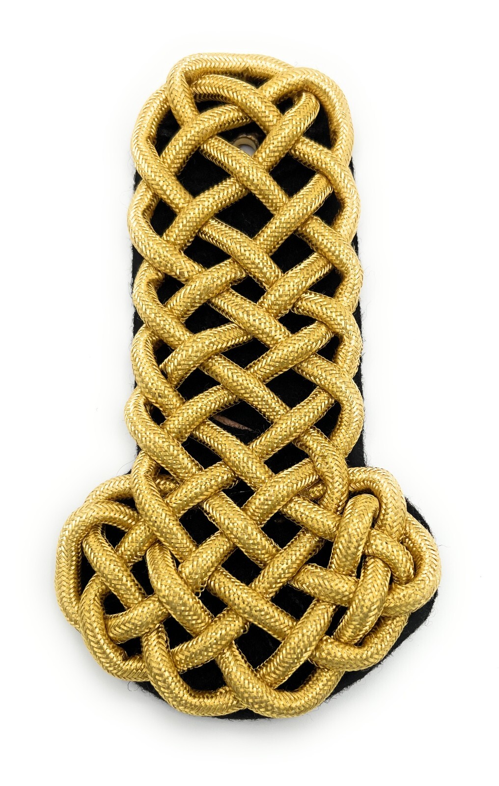 Shoulder Board Naval All Gold Wire Cord Black Backing Sold Single R972S