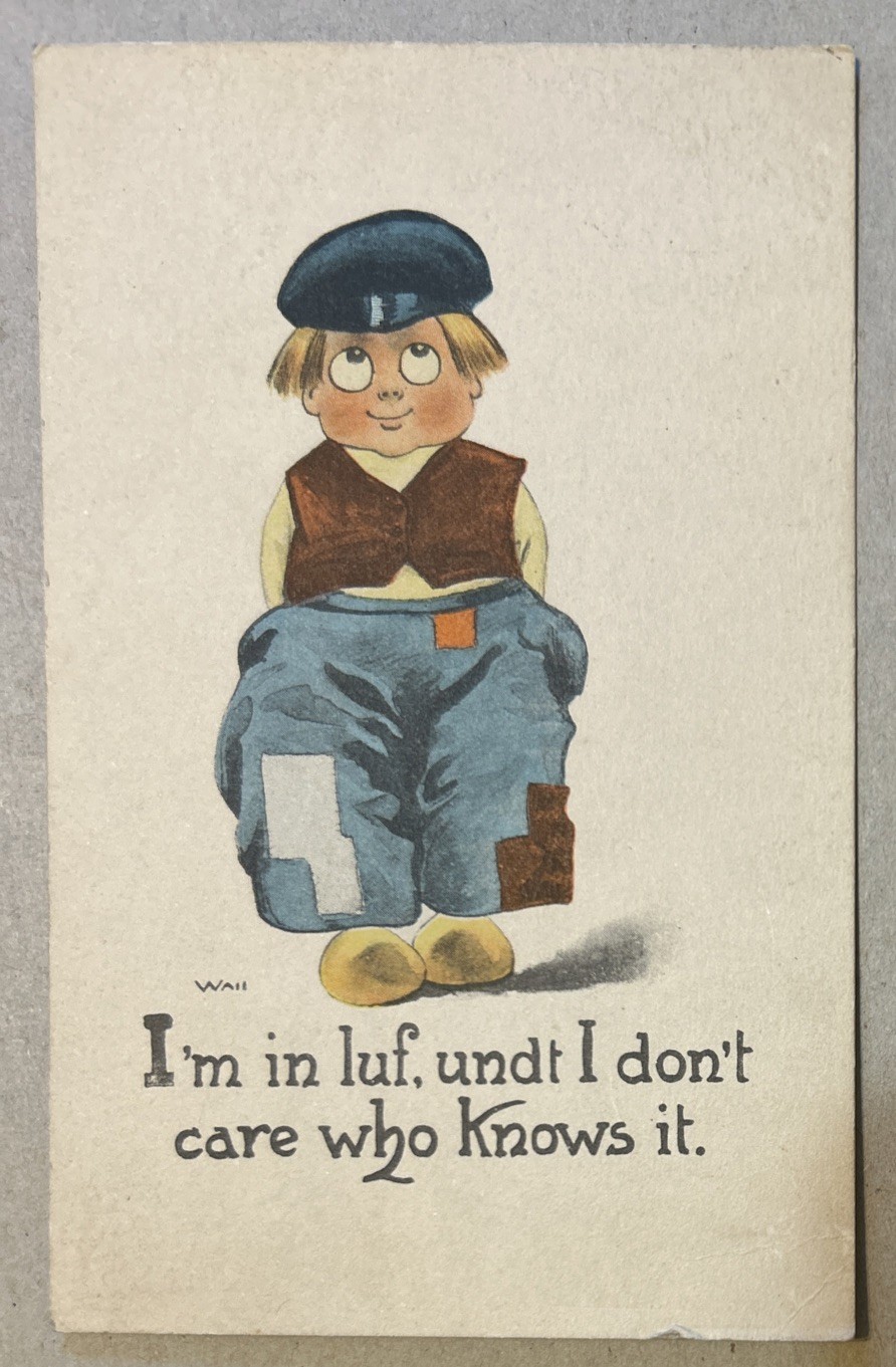 Vintage Postcard Dutch Boy Humorous 