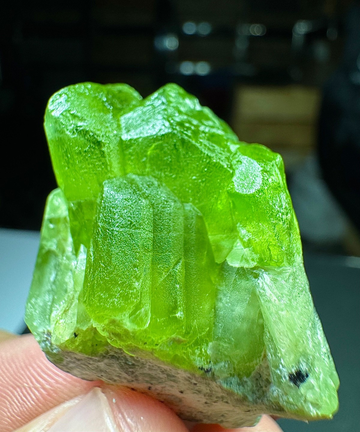 270 Carats Natural Etched Peridot Crystals Specimen  @ Mineral Specimens