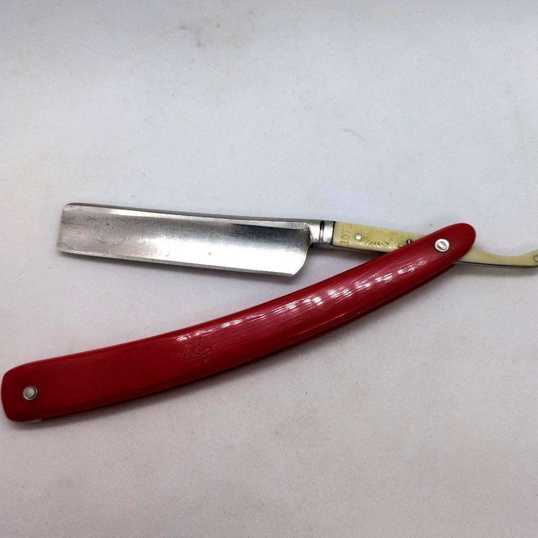 Vintage HAYASHI DIAMOND 1072 Straight Razor S.B. Fenix Carbon Steel Shave Ready