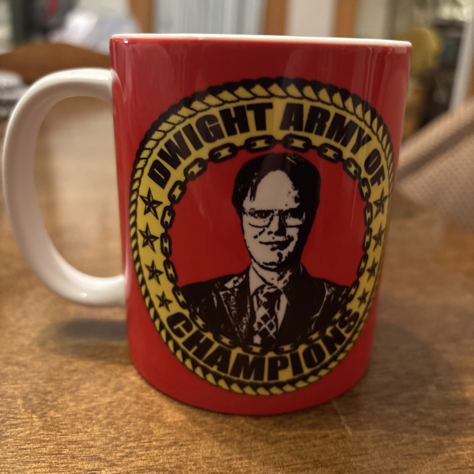 RARE “Dwight Army Of Champions” The office Mug RARE “Dwight Army Of Champions” The office Mug
