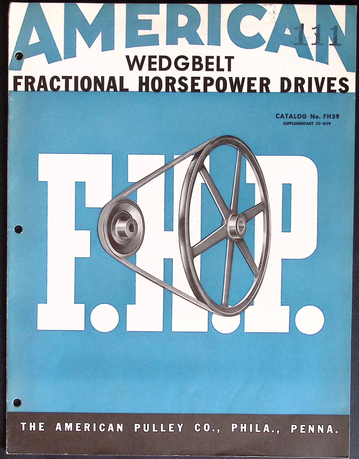 American Pulley Co American Wedgbelt Fractional Horsepower Drives ILLUSTRATED