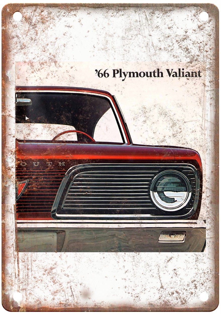 1966 Plymouth Valiant Vintage Auto Advertisement Retro Look Metal Sign AN1189 1966 Plymouth Valiant Vintage Auto Advertisement Retro Look Metal Sign AN1189