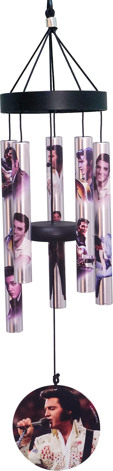 Spoontiques Elvis Small UV Wind Chime - Garden Dcor Spoontiques Elvis Small UV Wind Chime - Garden Dcor