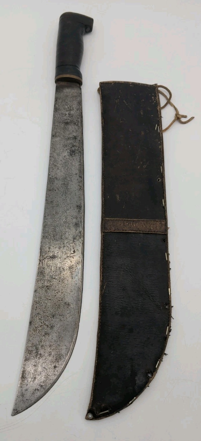 Vintage Legitimus Collins & Co. No 127 Machete With L.L. Bean Sheath 