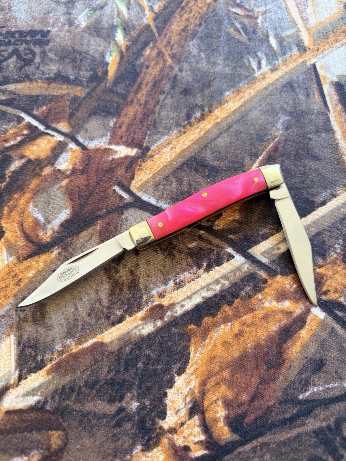 Pink Gentlemen’s Pocket Knife Vintage Design 2 Blade Manual Pink Pearl Pink Gentlemen’s Pocket Knife Vintage Design 2 Blade Manual Pink Pearl