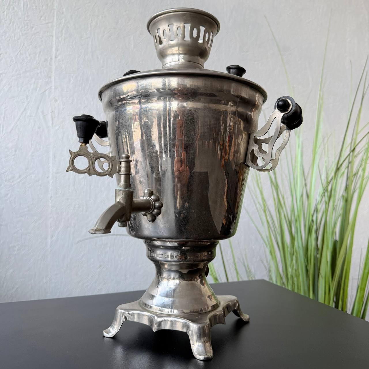 Vintage 1992 USSR Electric Tula Samovar 3L Soviet Souvenir Gift Kitchen Decor