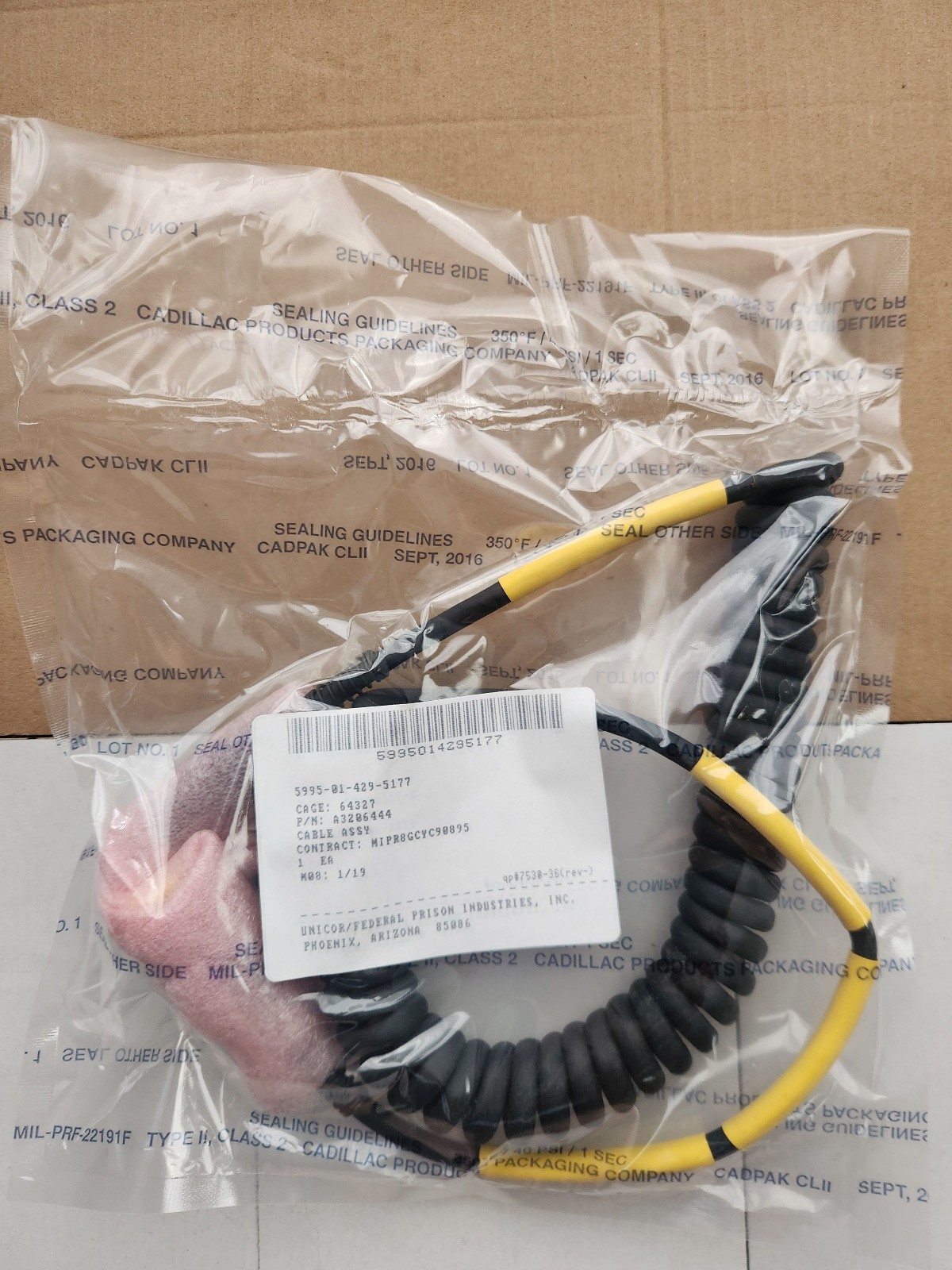 CVC Cable Assembly VIC-3  Intercom Headset Bailout Cable CX-13479/VRC New