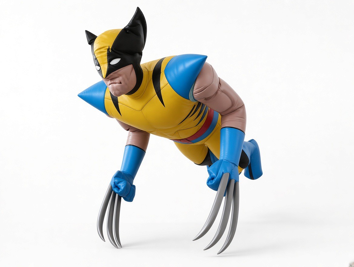 Rare 1994 Marvel X-Men Wolverine 5-Foot Inflatable Store Display Rare 1994 Marvel X-Men Wolverine 5-Foot Inflatable Store Display