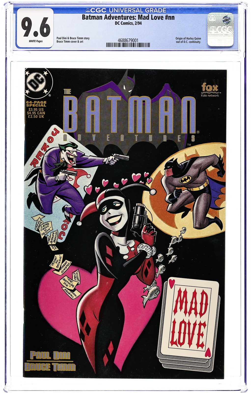 Batman Adventures Mad Love #1 CGC 9.6 1994 4688679001